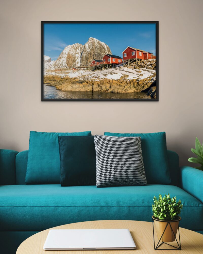 Hamnøy In The Sun – Photo Print Wall Art Norway - Lofoten Islands