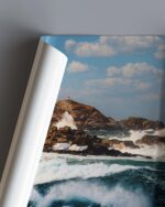 Lighthouse in Agitated Sea – Photo Print Wall Art Norway - Lofoten Islands