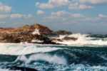 Lighthouse in Agitated Sea – Photo Print Wall Art Norway - Lofoten Islands