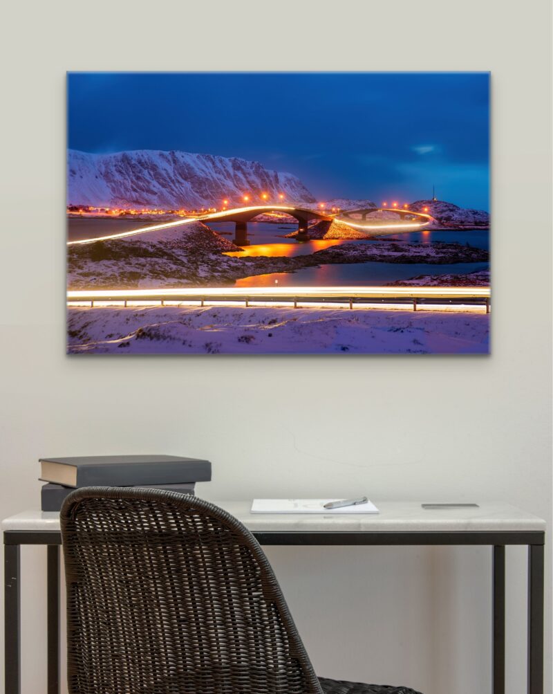 Lofoten Bridges Long Exposure – Photo Print Wall Art Norway - Lofoten Islands