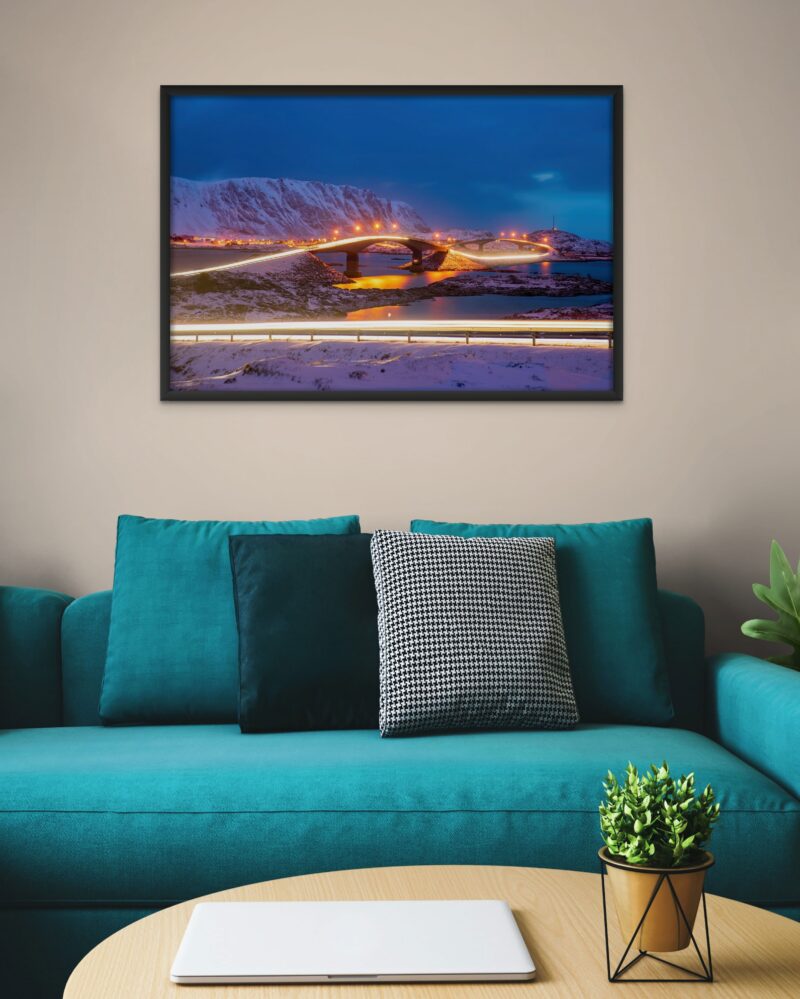 Lofoten Bridges Long Exposure – Photo Print Wall Art Norway - Lofoten Islands