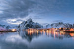 Reine Blue Hour – Photo Print Wall Art Norway - Lofoten Islands