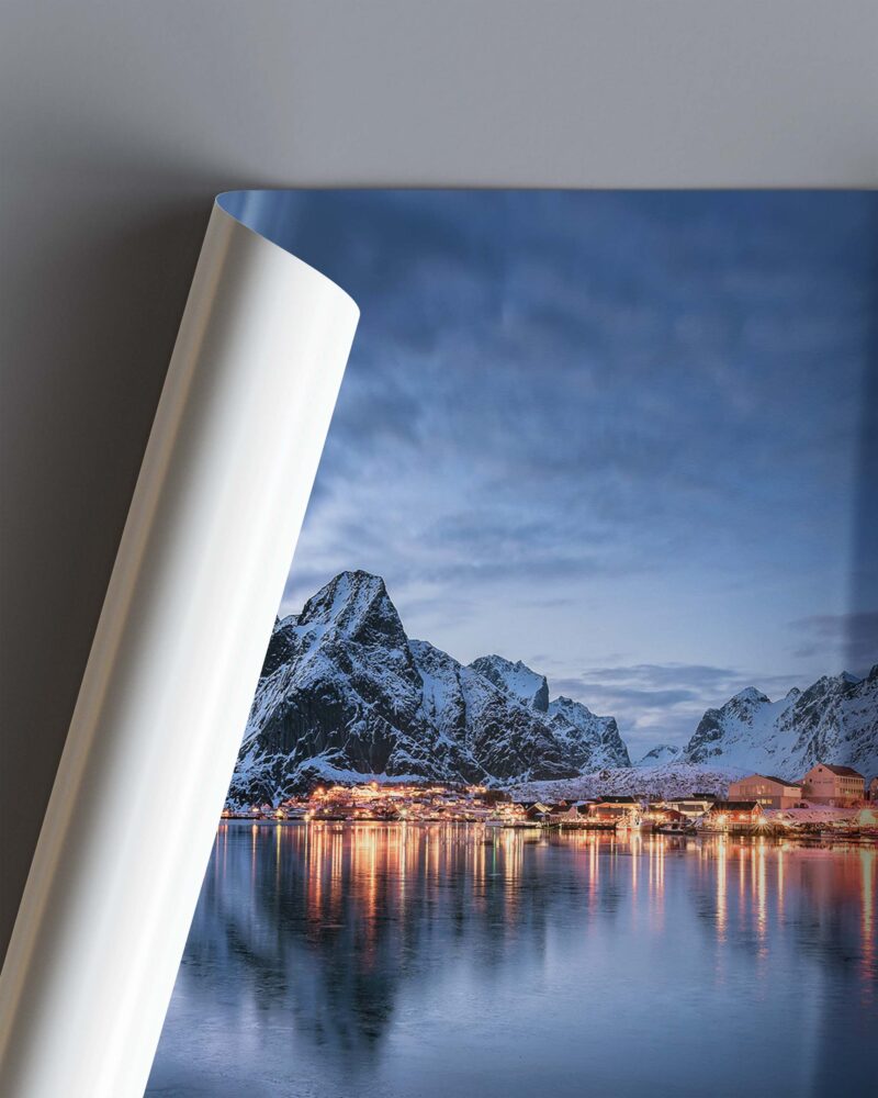 Reine Blue Hour – Photo Print Wall Art Norway - Lofoten Islands