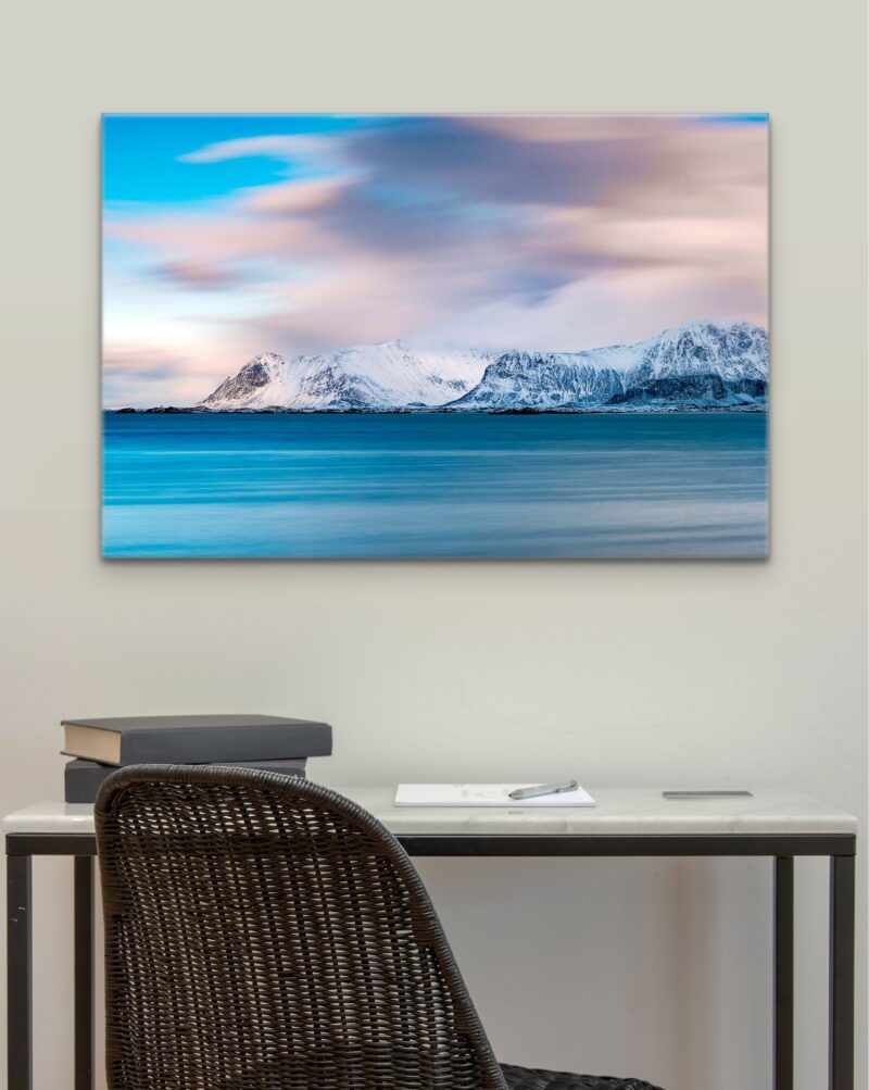 The Stillness of Mountains – Photo Print Wall Art Norway - Lofoten Islands