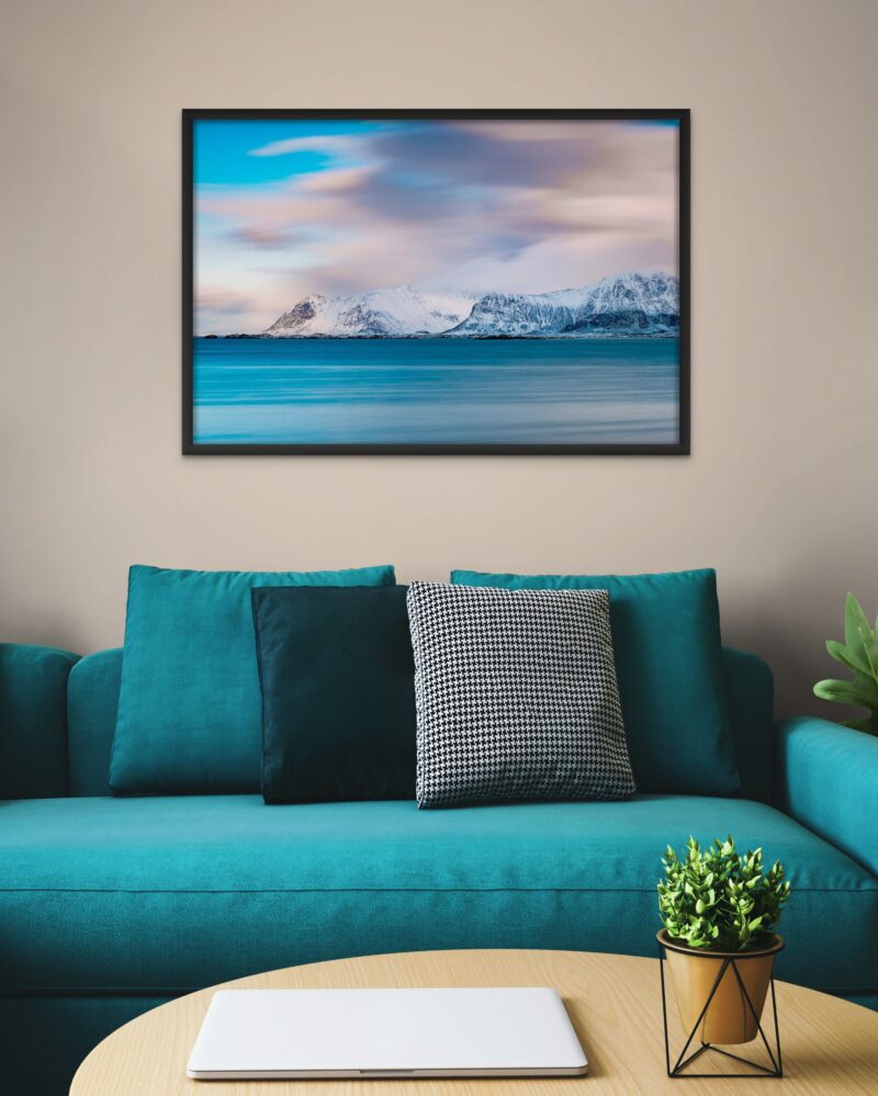 The Stillness of Mountains – Photo Print Wall Art Norway - Lofoten Islands