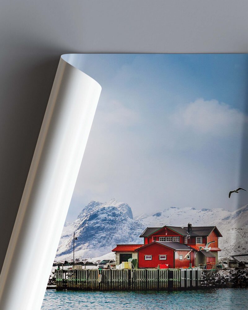 Winter Morning In The Fjord – Photo Print Wall Art Norway - Lofoten Islands