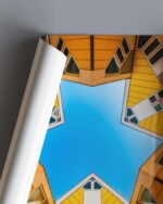 Blue & Yellow Symmetry – Photo Print Wall Art The Netherlands