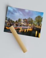 Amsterdam Canals Light Trails – Photo Print Wall Art The Netherlands