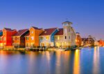 Colorful Houses in Reitdiephaven – Photo Print Wall Art The Netherlands