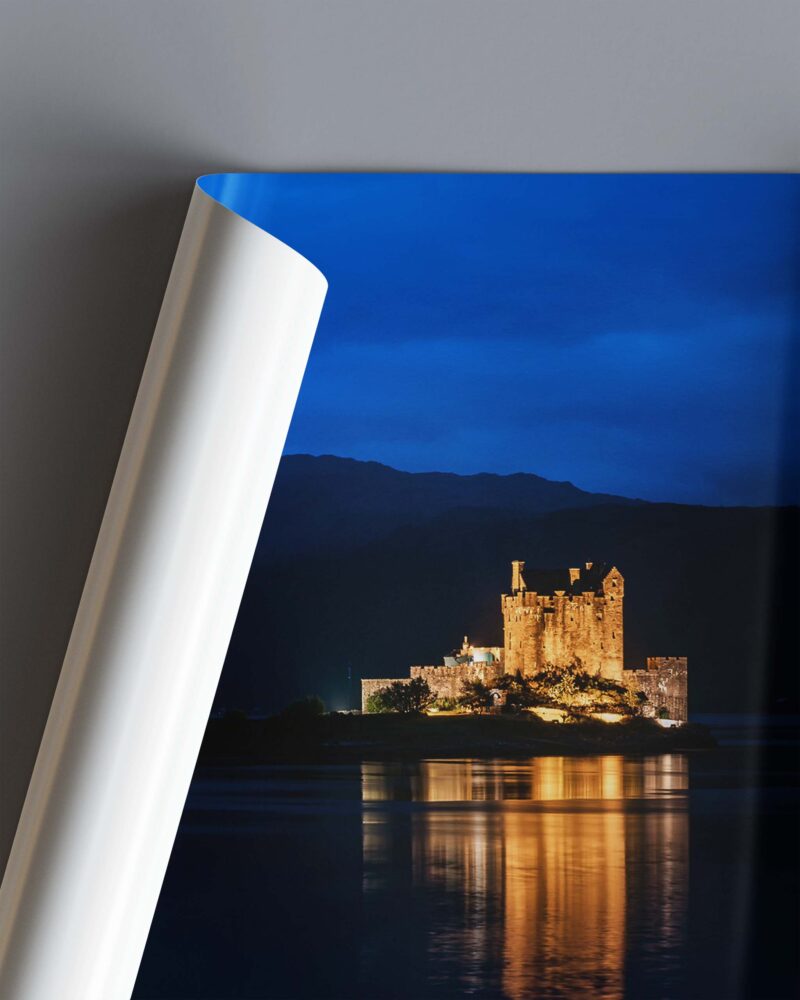 Eilean Donan Castle At Night – Photo Print Wall Art Scotland - Skye & Glencoe