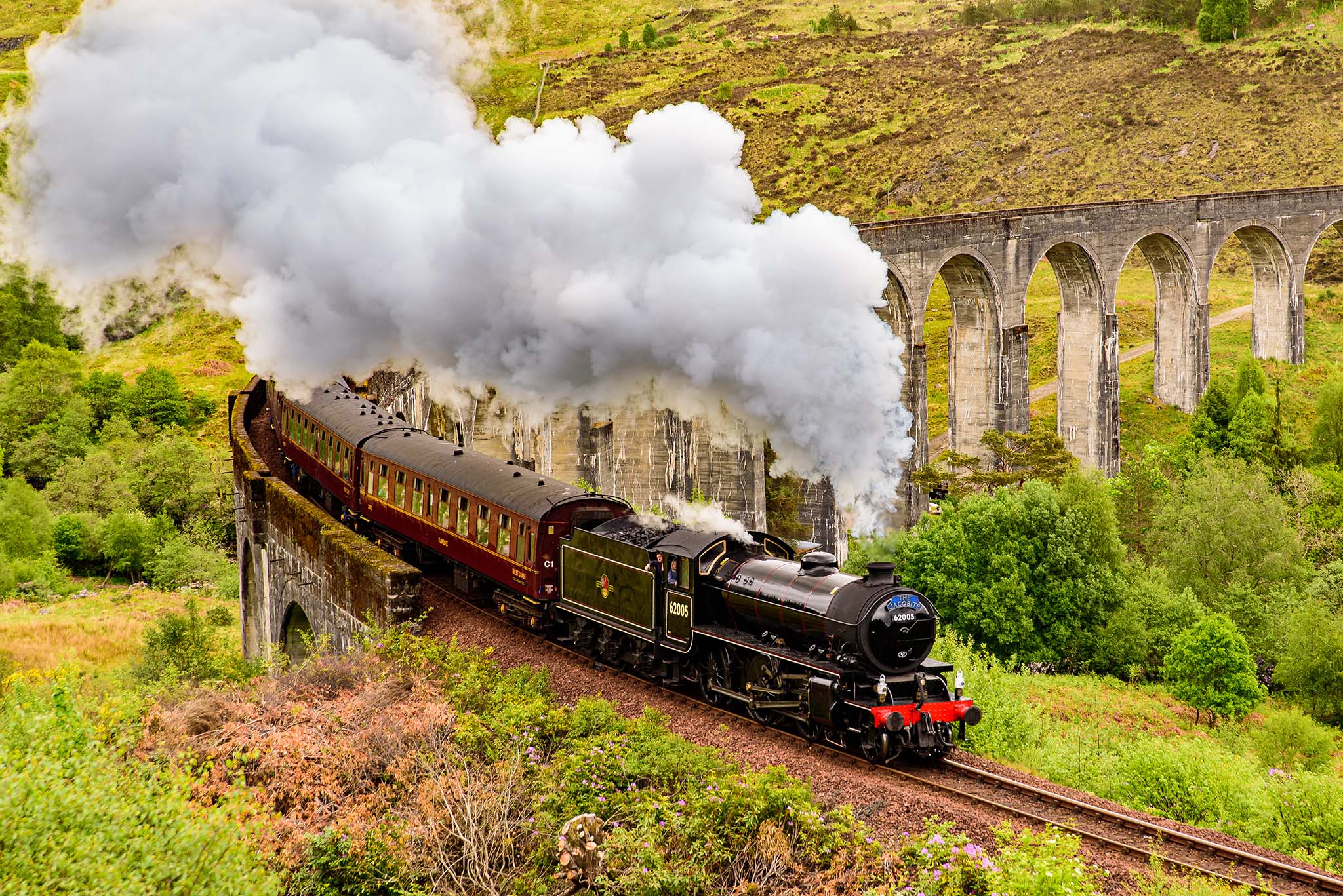 The Jacobite – Hogwarts Express On The Glenfinnan Aqueduct – Photography Print Scotland - Skye & Glencoe