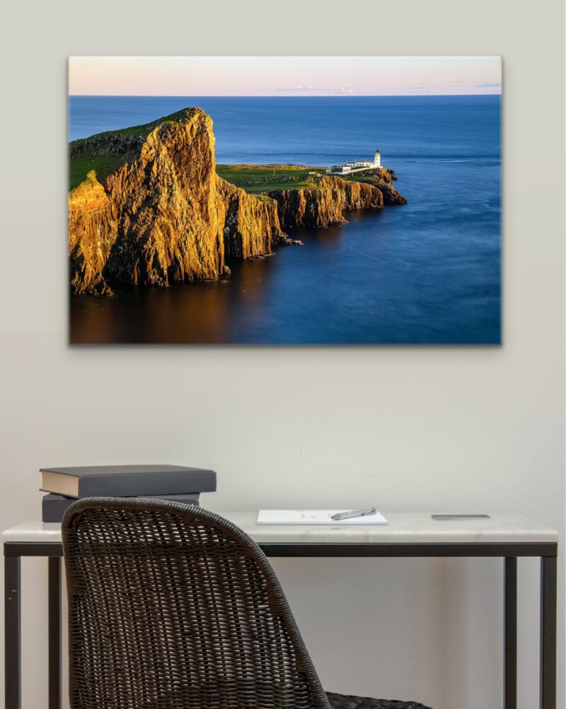 Neist Point Lighthouse Sunset – Photo Print Wall Art Scotland - Skye & Glencoe