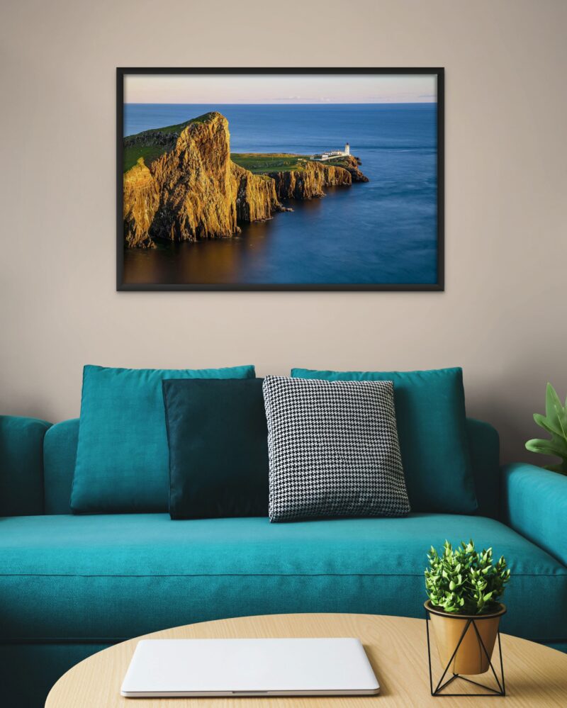 Neist Point Lighthouse Sunset – Photo Print Wall Art Scotland - Skye & Glencoe