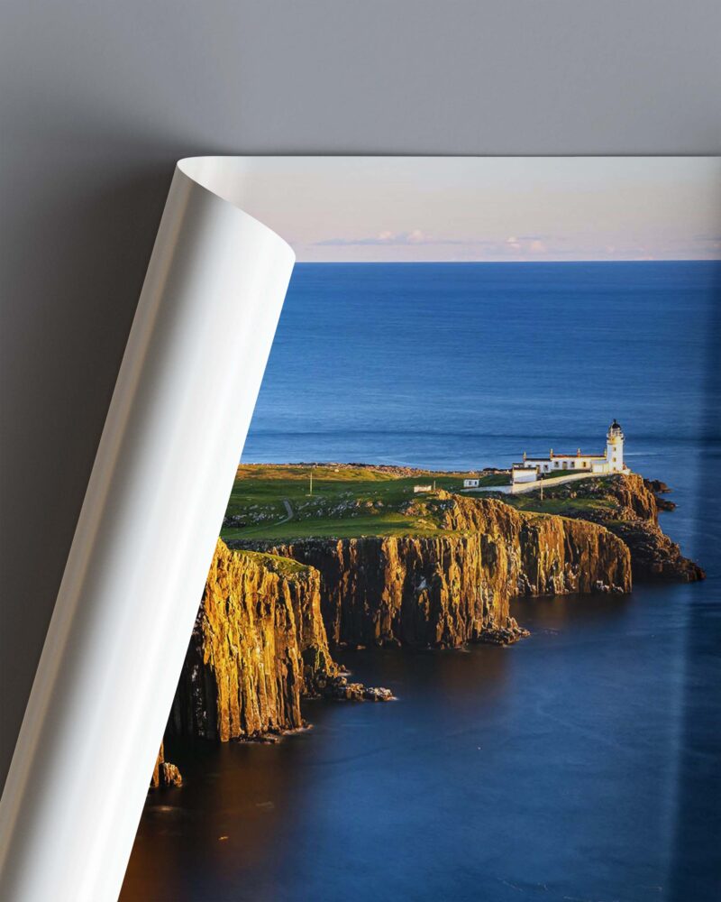 Neist Point Lighthouse Sunset – Photo Print Wall Art Scotland - Skye & Glencoe