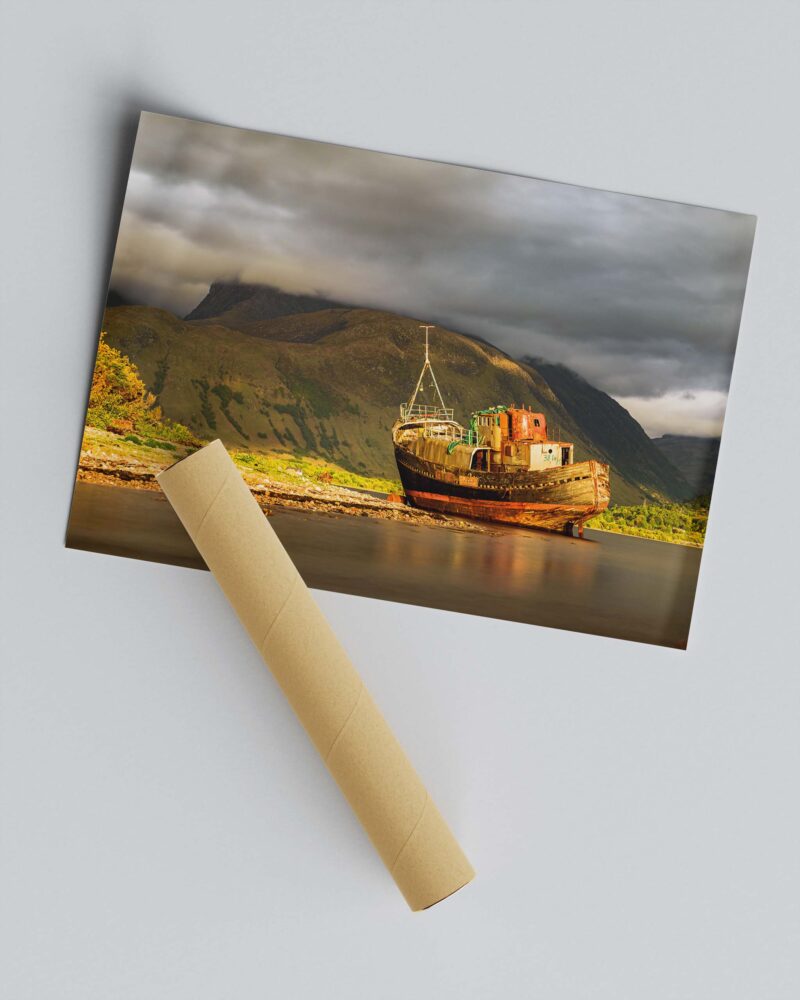 Sunset Shipwreck  – Photo Print Wall Art Scotland - Skye & Glencoe