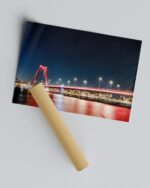 Willemsbrug Bridge At Night – Photo Print Wall Art The Netherlands