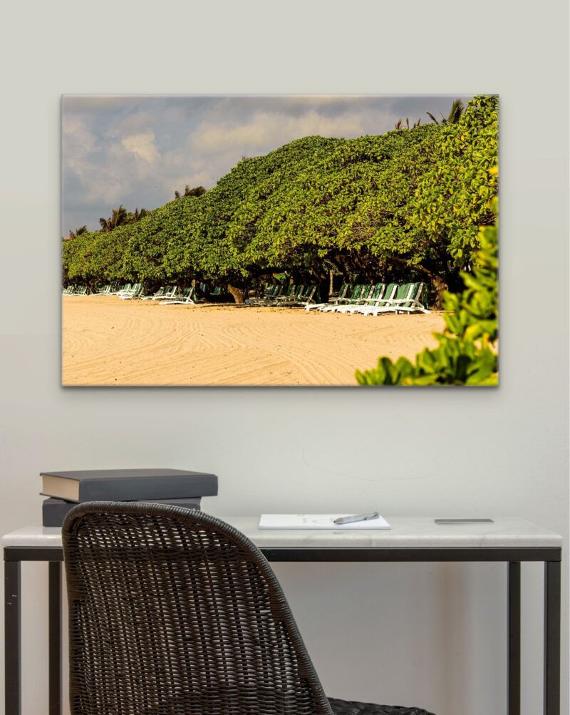 Beach with Chairs – Photo Print Wall Art Indonesia - Bali