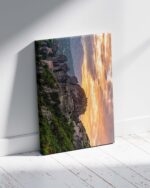 Meteora Monasteries Sunset View – Photo Print Wall Art Greece