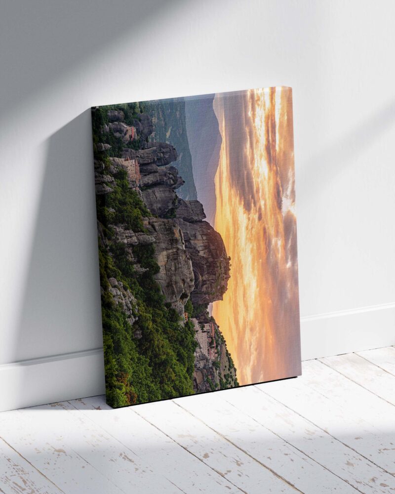 Meteora Monasteries Sunset View – Photo Print Wall Art Greece