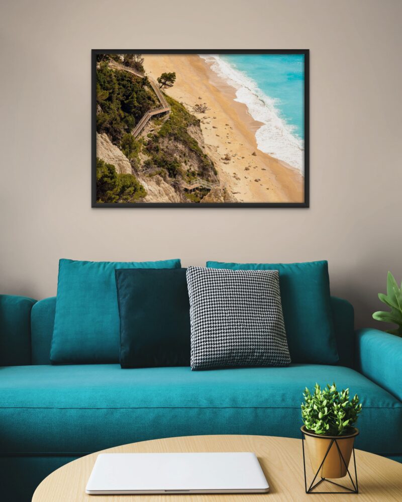 Egremni Beach Top View – Photo Print Wall Art Greece