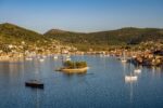 Greek Town with Sailboats – Photo Print Wall Art Greece