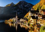 Hallstatt Church Sunrise – Photo Print Wall Art Europe