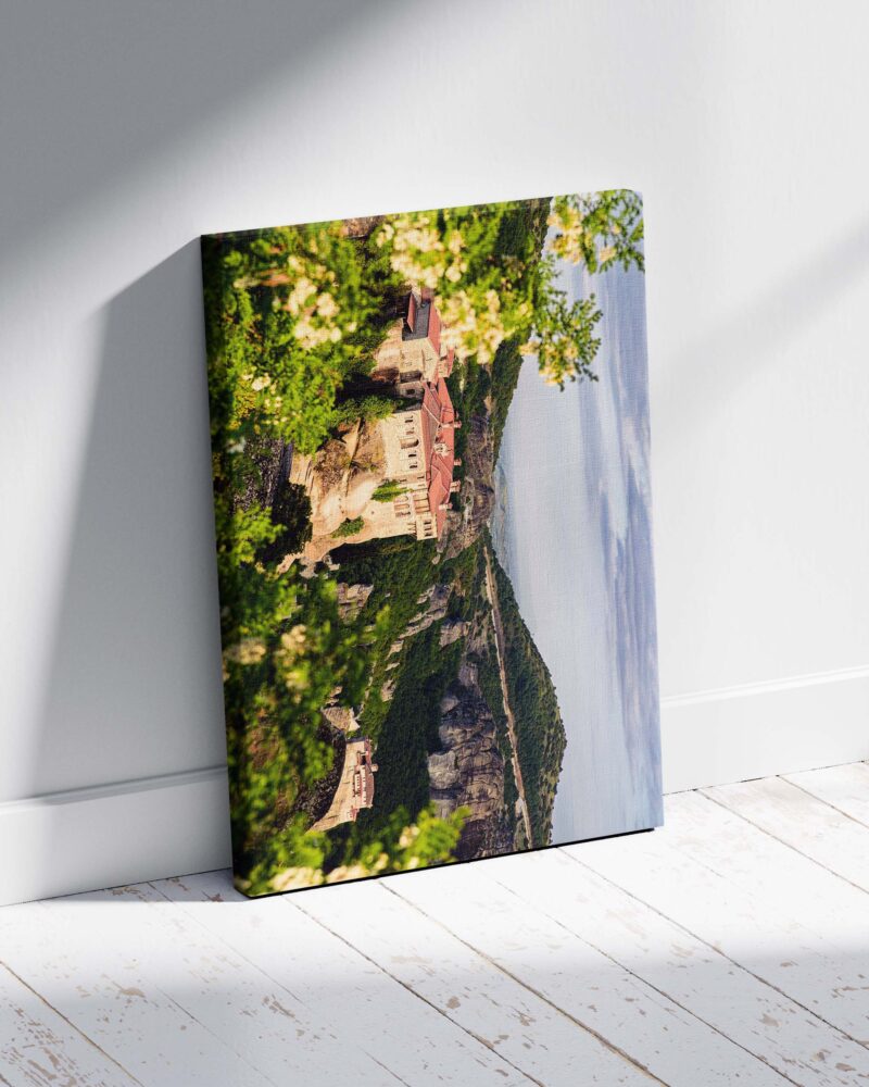 Meteora Monasteries Blossom  – Photo Print Wall Art Greece