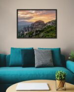 Meteora Monasteries Sunset View – Photo Print Wall Art Greece