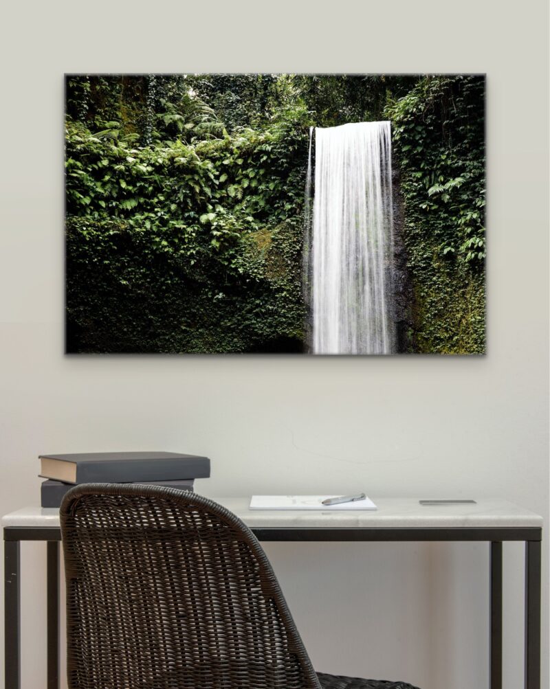 Bali Tall Jungle Waterfall – Photo Print Wall Art Indonesia - Bali