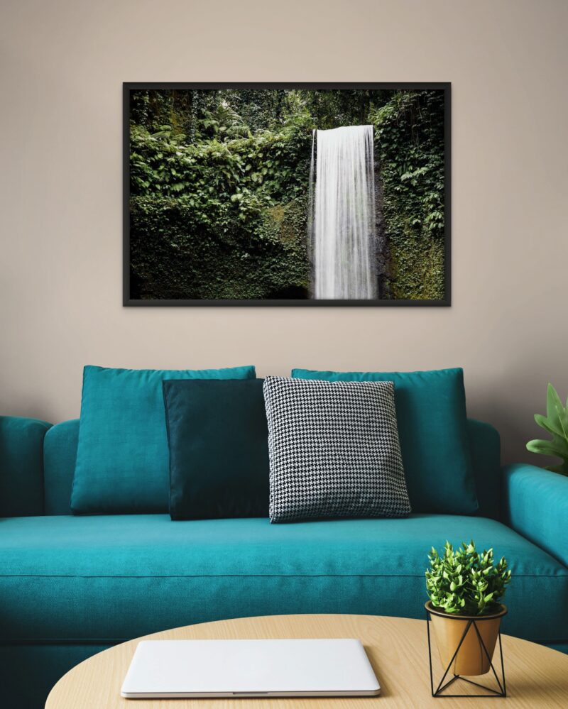 Bali Tall Jungle Waterfall – Photo Print Wall Art Indonesia - Bali